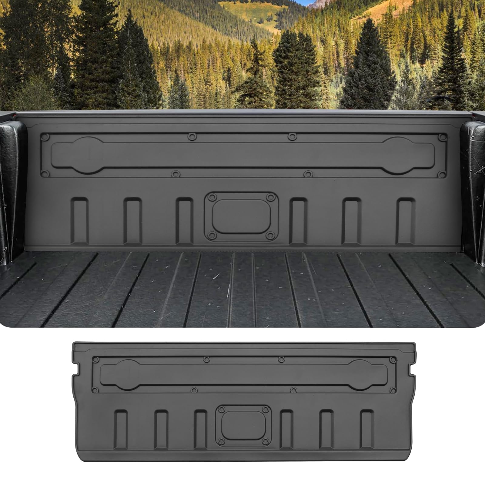 Custom for 2020-2024 2025 Jeep Gladiator JT Trunk Tailgate Mat Liner TPE All Weather Protection for Jeep Gladiator JT Accessories (Tailgate Mat)