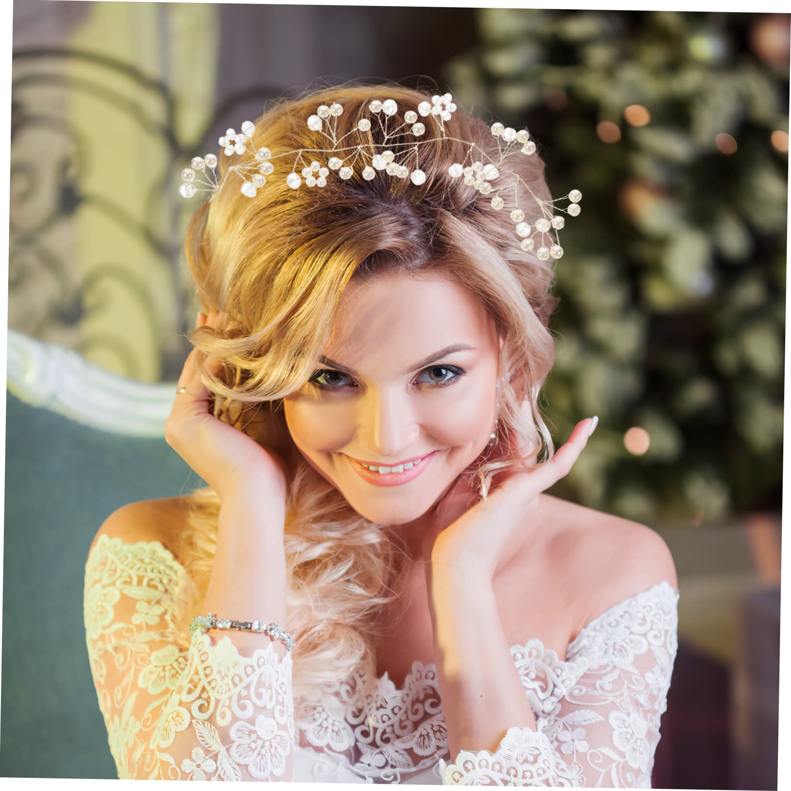 FRCOLOR 5 Piezas Diadema Con Cristales Diadema Para Niñas Lazos Para El Cabello Niña Diademas Para Niñas Tocado Novia Damas Diademas Accesorios Perder Con Cuentas