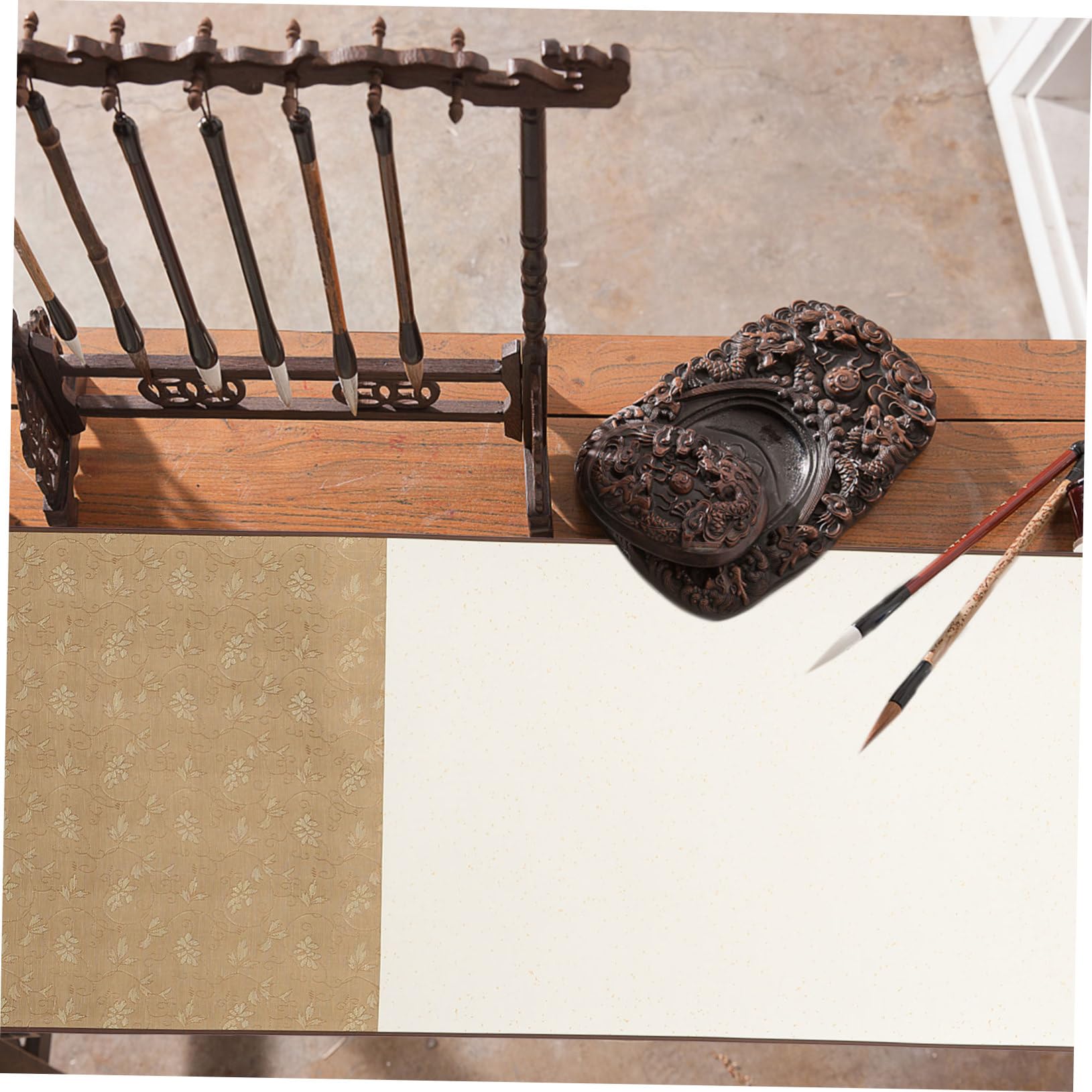 Rotolo di Carta da Calligrafia Bianco per Scrittura e Disegno | Carta, Scatola di Conservazione Inclusa, per Decorazione Domestica e Ufficio, da Appendere alla Parete