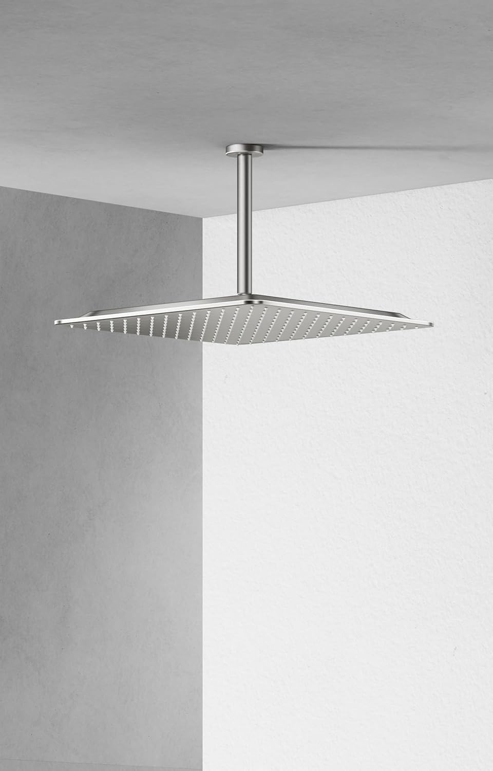 VBFF-Shower Head,rain shower head, 16 inch- Square Shower Head, 1.8 GPM Flow Rate, rainfall showerhead,VBFF10 (Brushed Nickel)