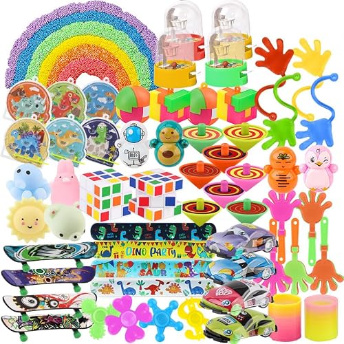 soi-meme 65 Pcs Party Favors Carnival Treasure Box Toys Classroom Prizes Small Mini Bulk Gifts Toys Pinata Easter Basket Stuffers for Kids Boys Girls , Goodie Bags Fillers for Kids Birthday Party