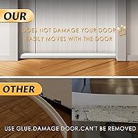 Vista 5 de MAXTID Tope de Corriente Debajo de la Puerta Blanco de 32 Pulgadas, Sello de Puerta para Desmontaje de Clima, Barrido de Puerta para Puertas