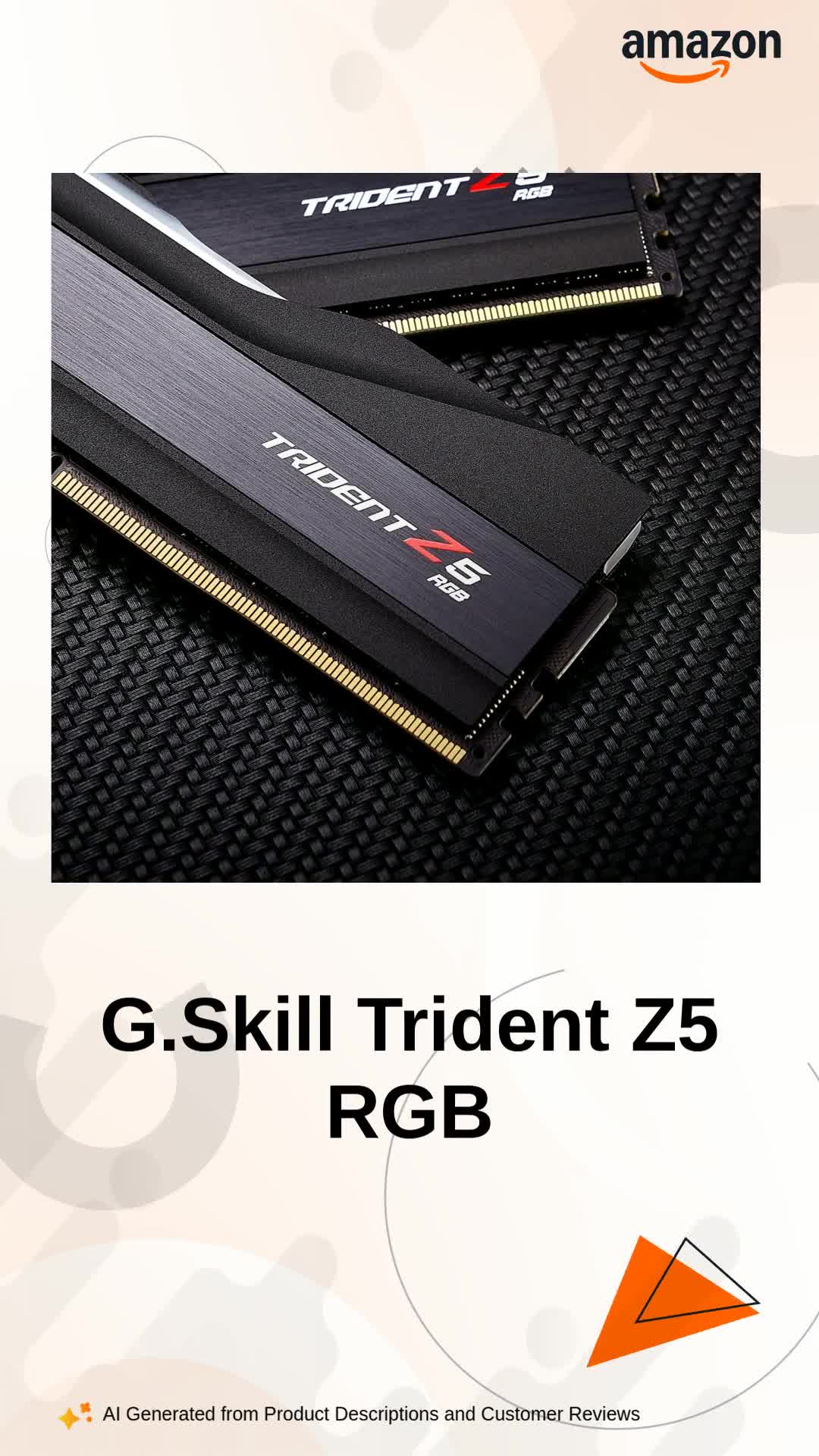 G SKILL TRIDENT Mémoire RAM DDR5 32GB 2X16GB 7200MHz
