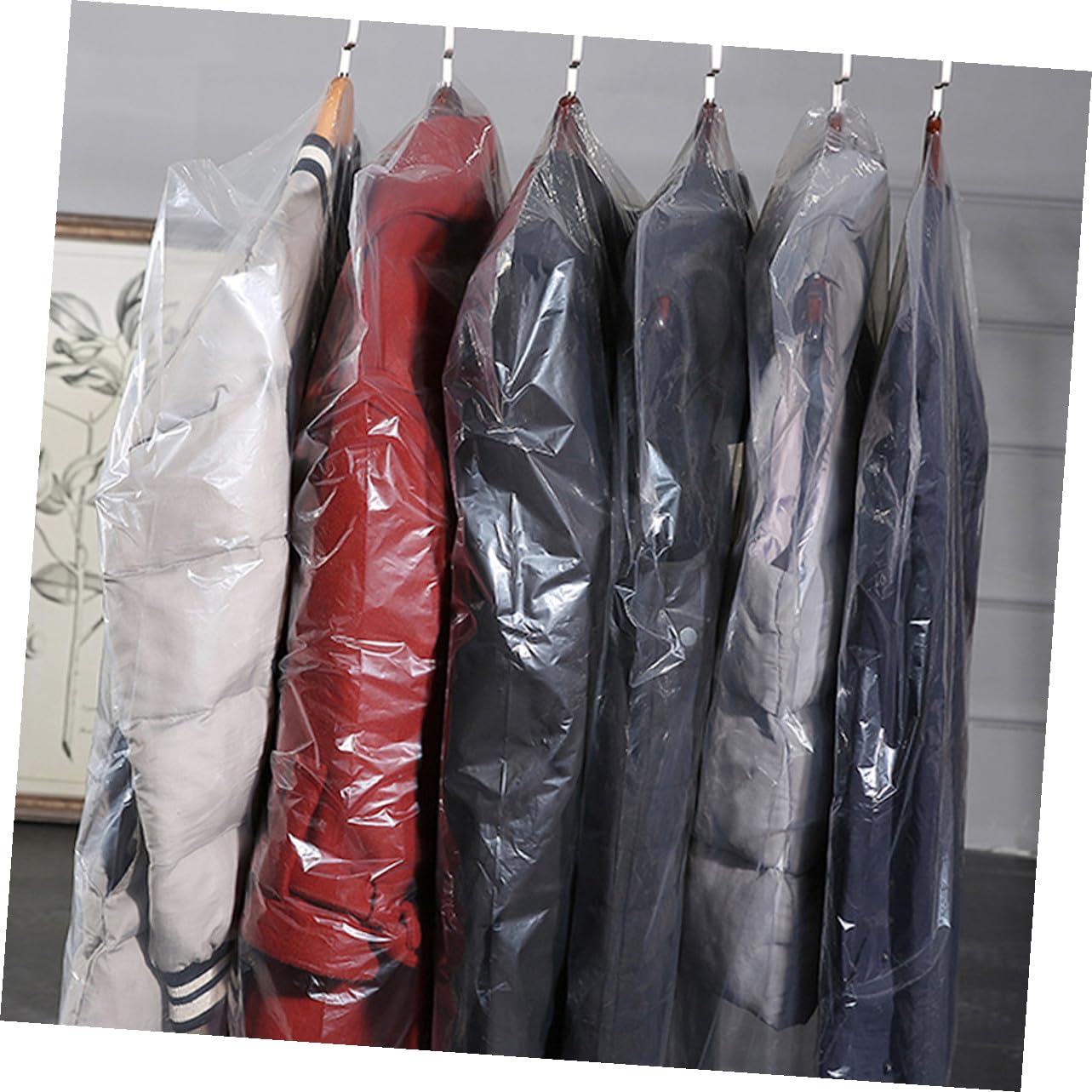 Funda Protectora de Traje Transparente Pp 100 Piezas 60x100 Cm | Reutilizable y Portátil, Ligera para Colgar, Presentación para Tintorería y Tiendas