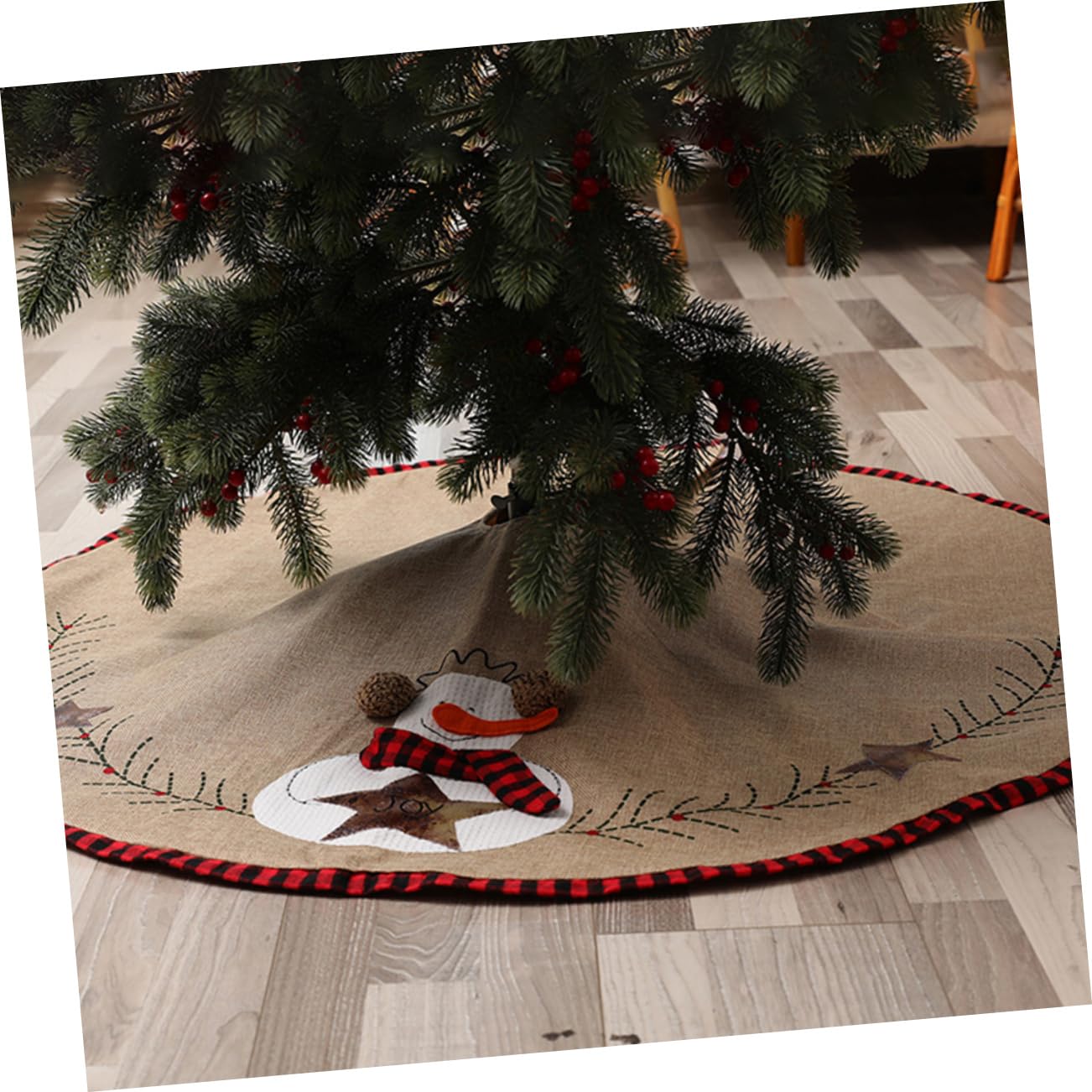 TOPBATHY 2 Stück Weihnachtsbaum Dekorationsrock Weihnachtsbaum Dekoration Schicke Weihnachtsdekorationen Weihnachtsbaum Röcke Weihnachtsbaum Rock Weihnachts Fußmatte Weihnachts