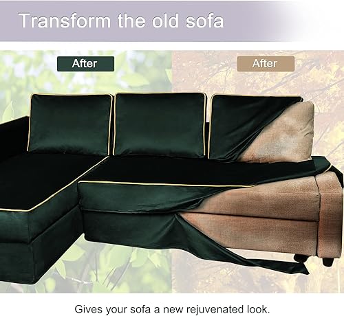 Miniatura 6 de IKEA Friheten - Funda de sofá solo para sofá cama, fundas de sofá para sofá esquinero pequeño, fundas de sofá para sala de estar con cojín y fundas