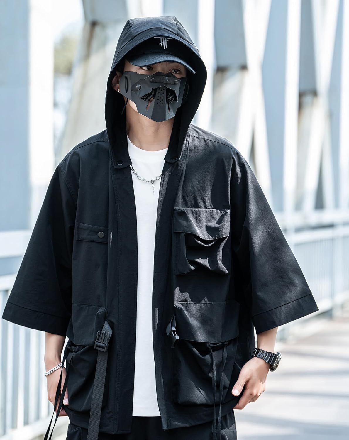 Niepce Inc Japanese Streetwear Techwear Men's Windbreaker Jackets - Image 2
