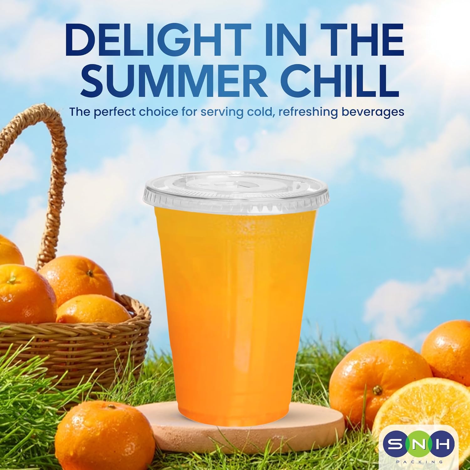 SNH Packing 100-Pack 16 oz Clear Plastic Cups with Straw Slot Flat Lids - Sturdy Disposable Cups for Iced Coffee, Smoothies, Cold Beverages, Milkshakes, To-Go Drinks - BPA-Free & Leak-Resistant - Image 6