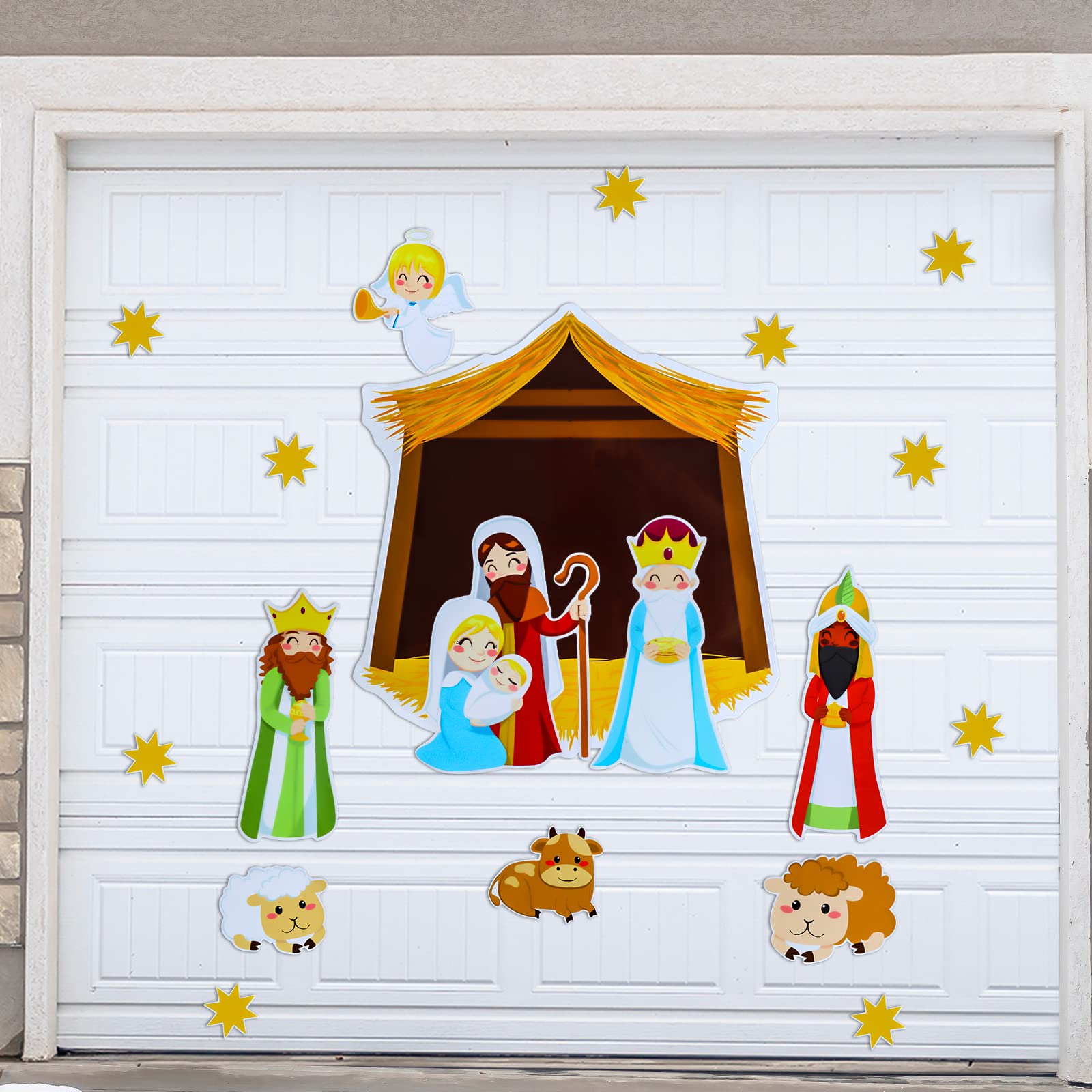 Details more than 150 nativity scene door decoration vova.edu.vn