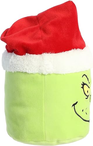 Miniatura 3 de Aurora® Whimsical Dr. Seuss™ Santa Grinch Mallows™ - Animal de peluche - Narración mágica - Con licencia oficial - Verde 6 pulgadas