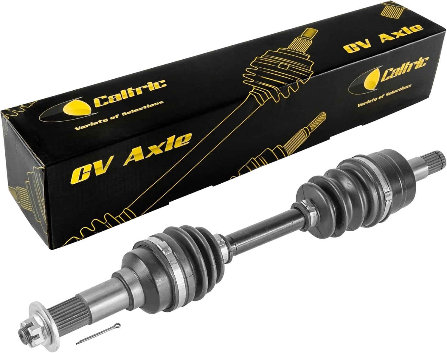 Caltric Front Right Complete Cv Joint Axle Compatible with Yamaha Kodiak 450 Yfm450Fa 4X4 2003 2004 2005 2006