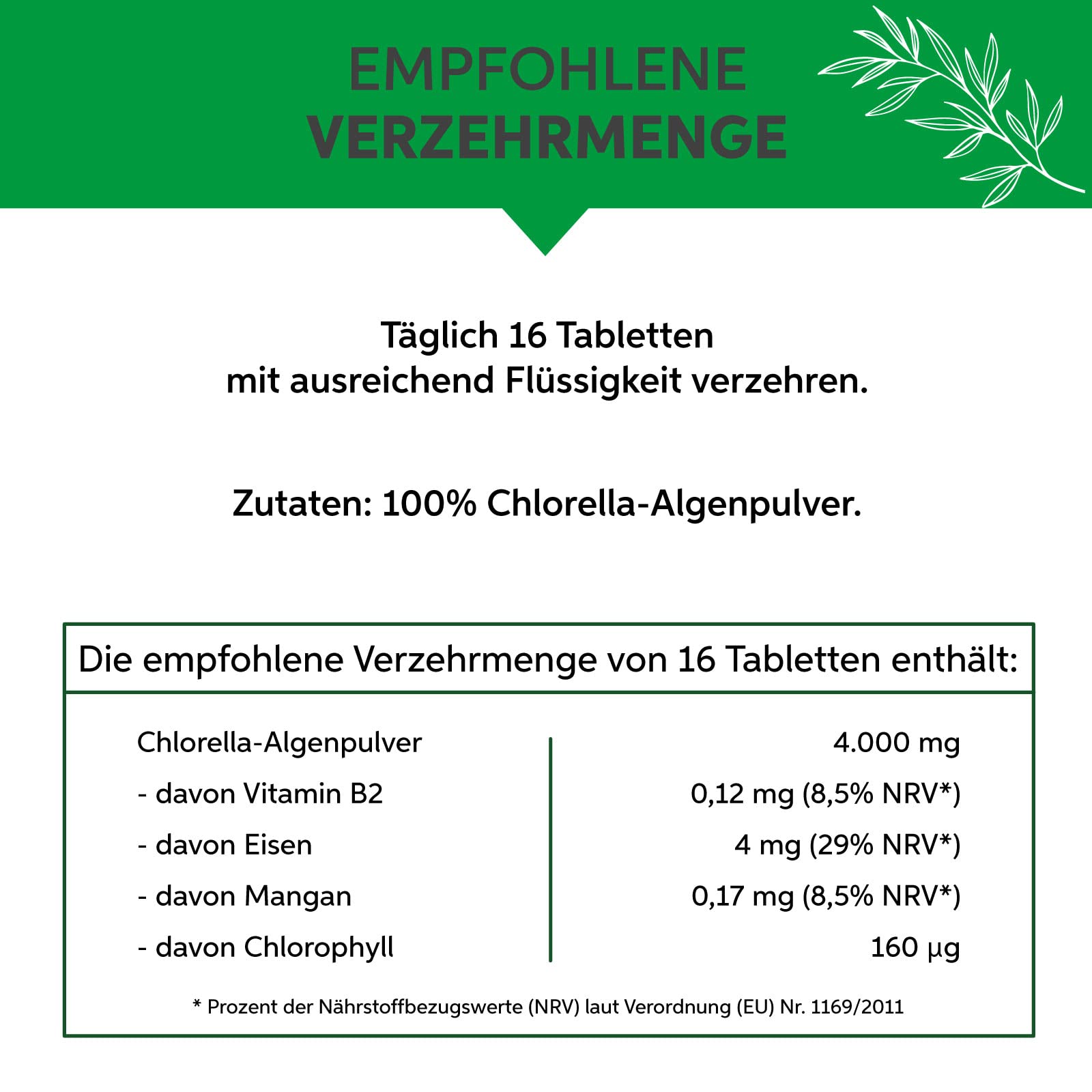 Bio Chlorella Tabletten 1kg | 2500 Presslinge a 400mg hochdosiert | Premium Rohkost-Qualität | 100% reine Algen Tabs ohne Zusätze | Zellwand gebrochen Vegan