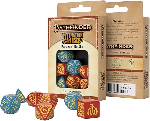 Miniatura 2 de Q-Workshop Pathfinder Extinction - Juego de dados para intérprete de maldición