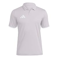 adidas Uomo Entrada26 Polo Shirt, Team Light Grey/White