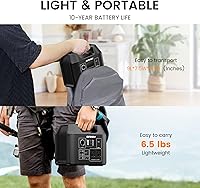 Vista 3 de SinKeu Estación de energía portátil de 80000 mAh, batería de reserva LiFePO4 de 256 Wh, salidas de CA de 300 W, banco de energía para emergencias