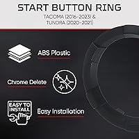 Vista 4 de Anillo de botón de arranque para Tacoma 2016-2023 / Tundra 2020-2021 - Negro