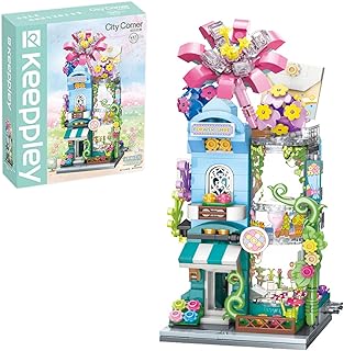 Keepplay Bloco de Montar Floricultura City Corner