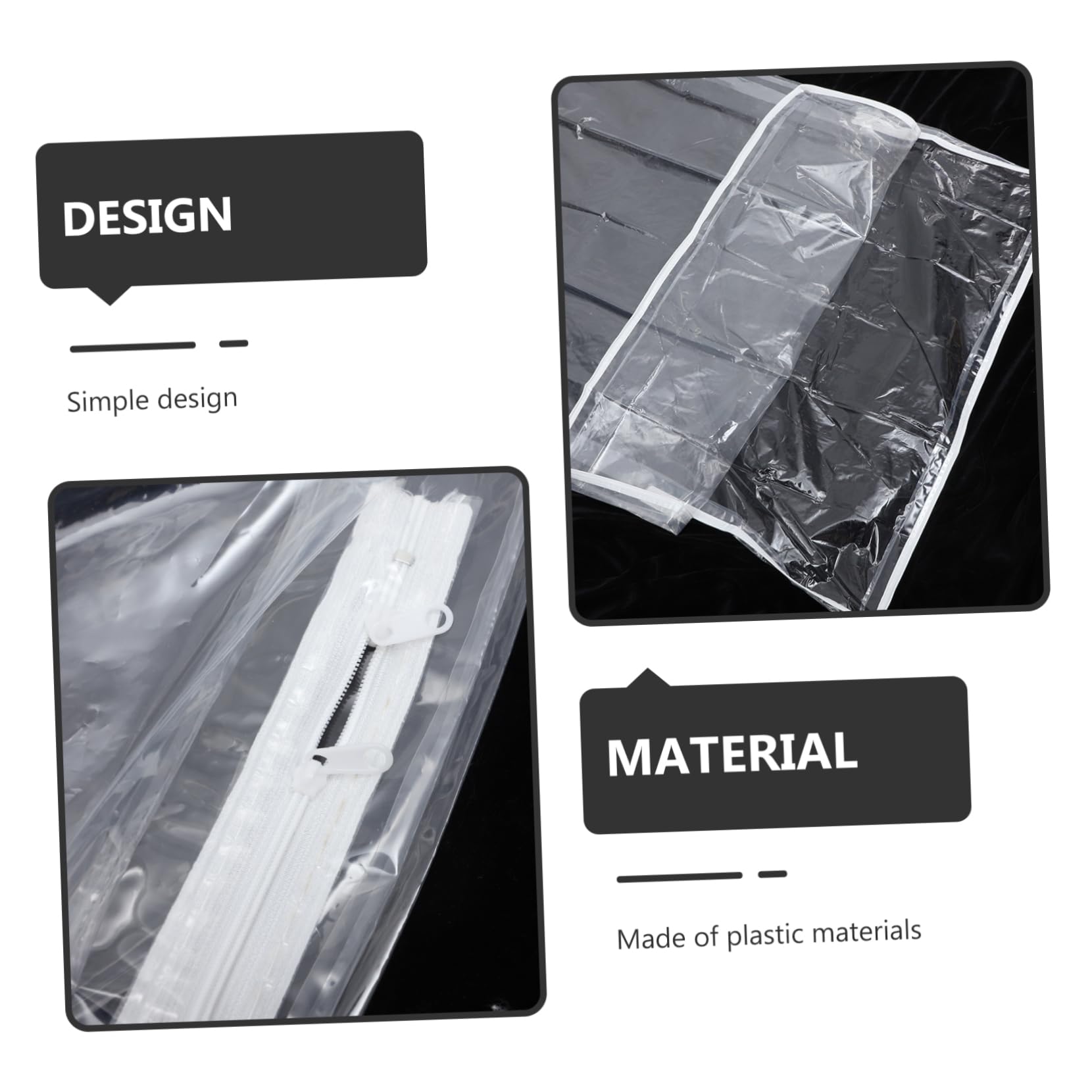 SOLUSTRE Zipper Mattress Cover Protector Breathable and Transparent Dust Encasement for Mattresses up to Height for Homes Boys and Girls Pets and Mothers