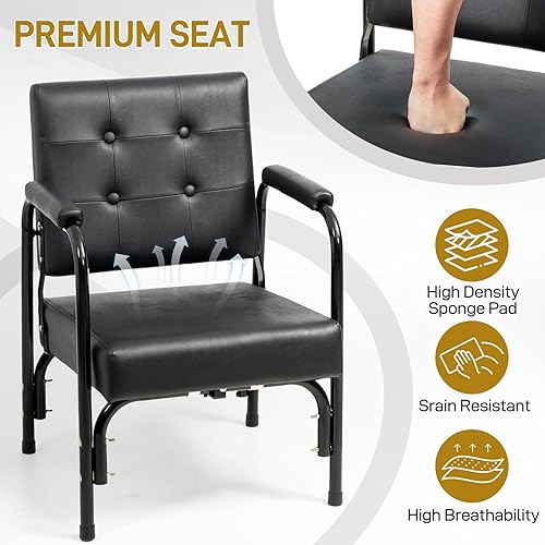 Miniatura 5 de Winado Silla de champú reclinable automático, silla de peluquería portátil con respaldo inclinado, equipo de belleza de spa resistente para