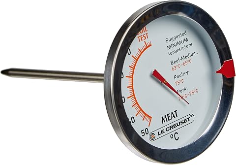 Le Creuset Termómetro para carne, Celsius, Metal, 98100200000100