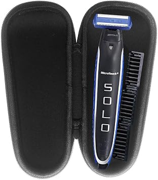 FitSand Hard Case Compatible for Micro Touch SOLO Mens Rechargeable Full Body Hair Trimmer Shaver and Groomer