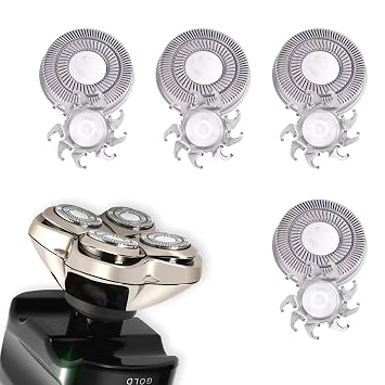 4PCS Shaver Replacement Blades Compatible with Pitbull Gold PRO & Silver Shaver Platinum Pro Shaver Blades