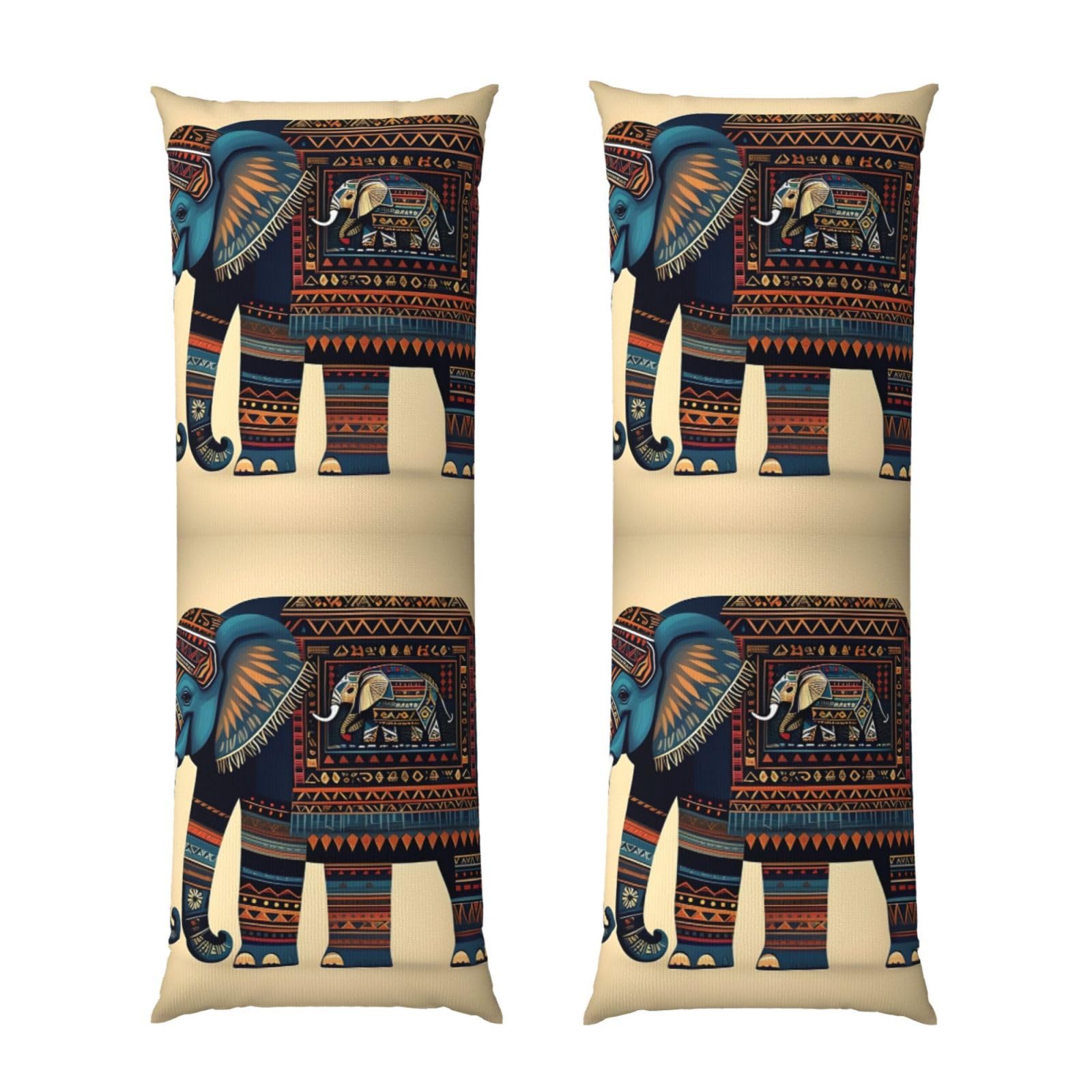 Housse de coussin de corps éléphant aztèque contre les sueurs nocturnes