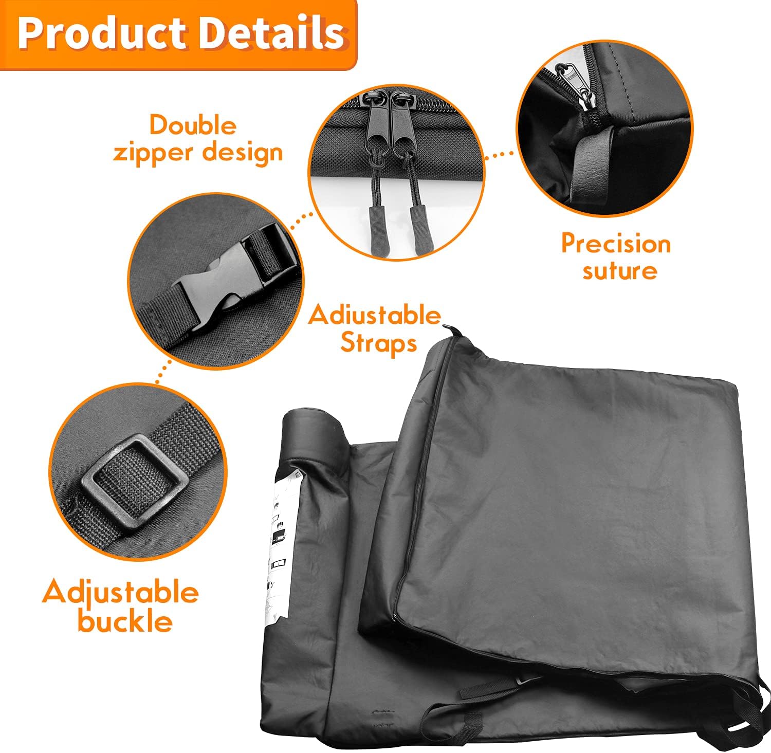 Soft Top Window Storage Bag Fit for Jeep Wrangler Accessories JL JLU JK JKU Sports Sahara Freedom Rubicon 2/4 Door