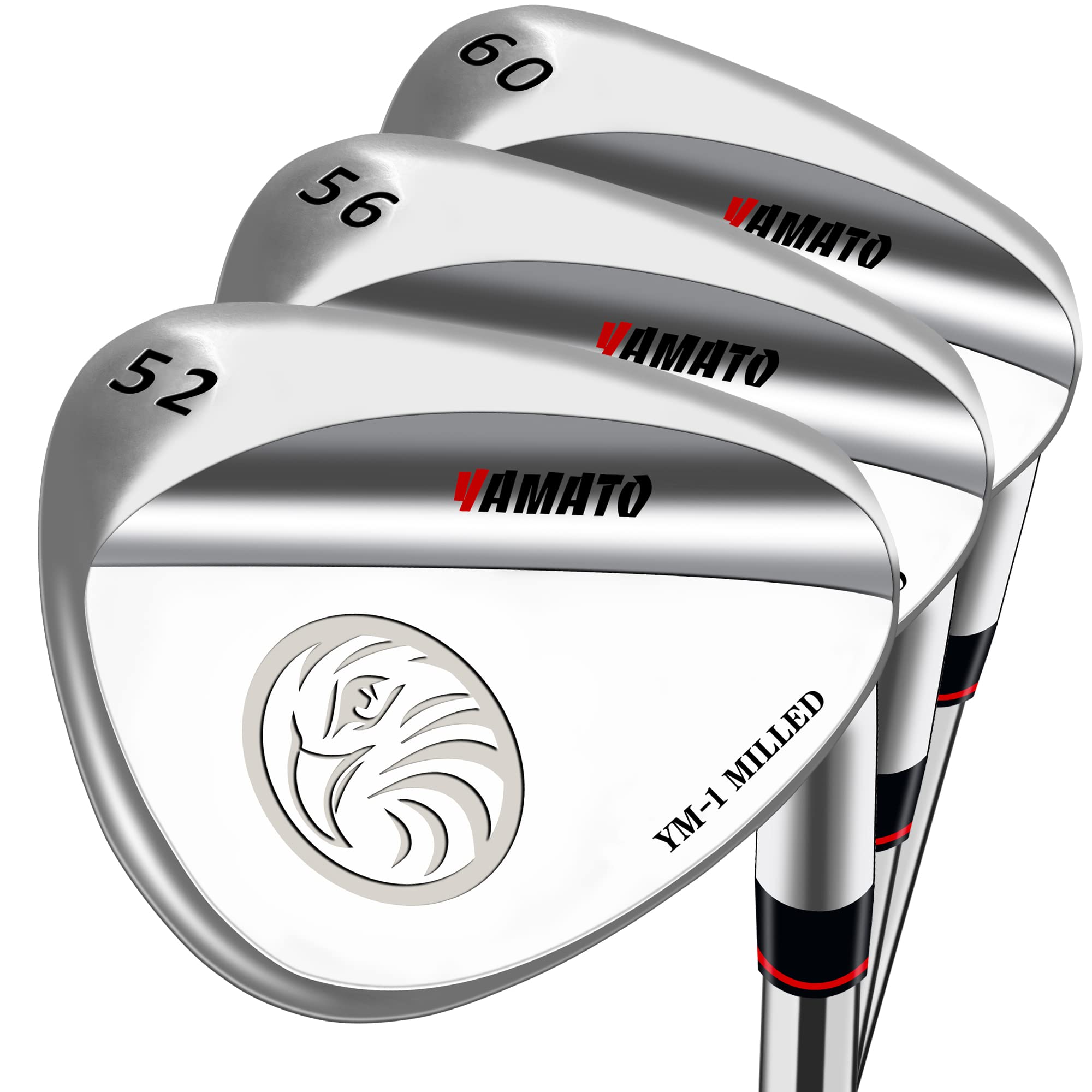 Yamato Golf Wedge Set or Individual Golf Wedges 50/52/54/56/58/60 Golf Gap Wedge Sets Sand Wedge|Lob Wedge Golf Clubs for Men & Women Milled Face for High Spin - Great Golf Gift