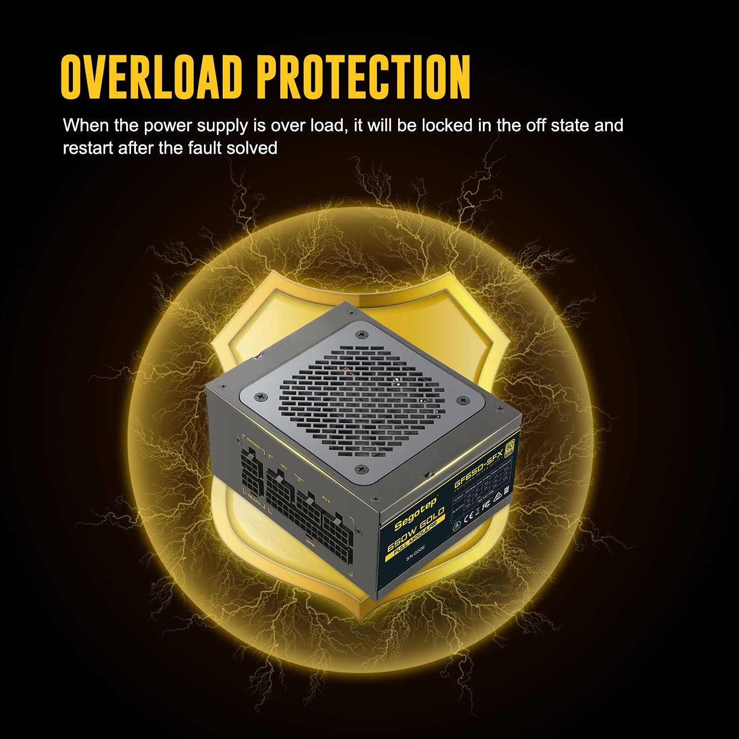 Overload protection diagram for Segotep 650W SFX Power Supply