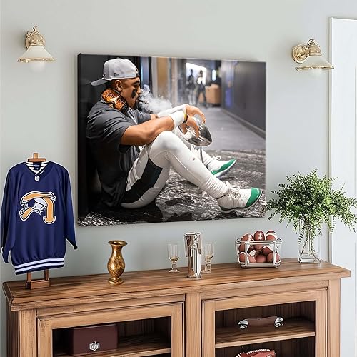 Miniatura 3 de B.B.F MAKE Lienzo decorativo para pared, diseño de águilas campeones 2025, póster impreso de Philadelphia Hurts, lienzo para decoración de pared,