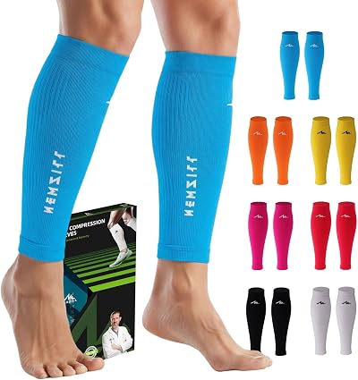 NEWZILL Compression Calf Sleeves (20-30mmHg) for Men & Women - for Running, Shin Splint, Medical, Travel, Nursing