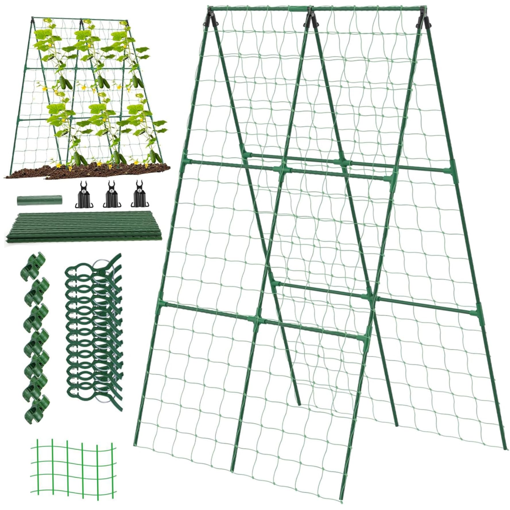 Treillis jardin métal pour tomates courges légumes et plantes grimpantes