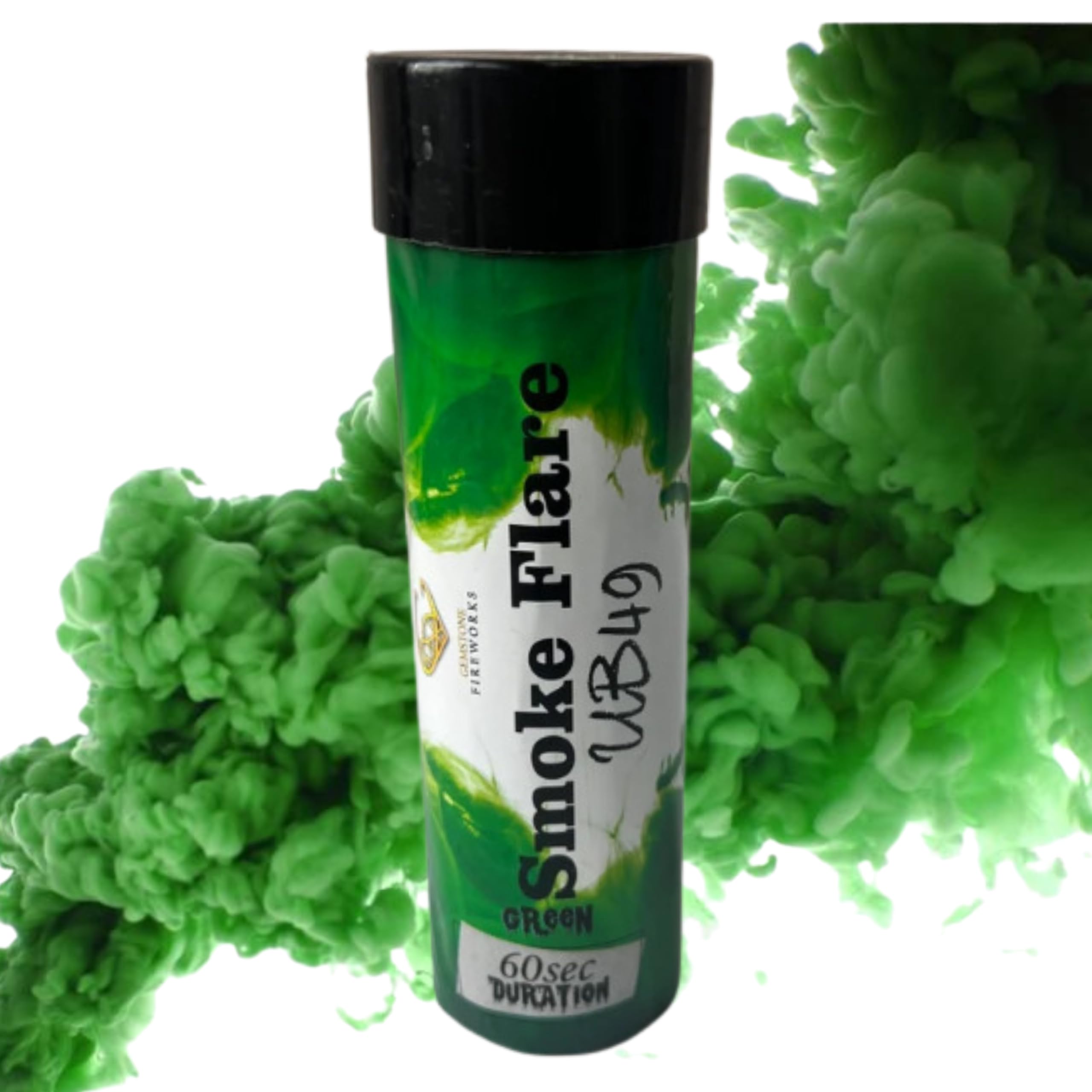 Smoke Grenades/Flares for Paintball, Weddings, Photo-shoots & Special Effects 60 Seconds Duration (Green)