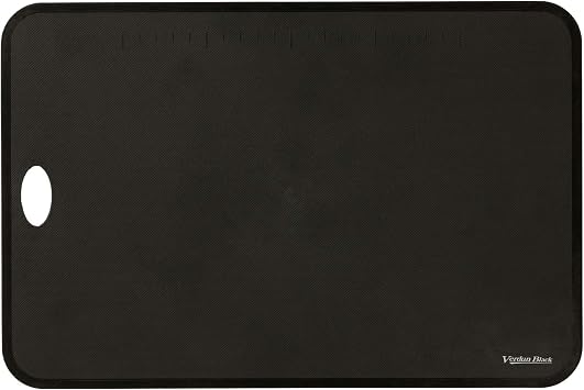 Shimomura Kogyo VB-614 Verdan Black Soft Sheet Cutting Board, Made in Japan, Medium by Tsubamanjo
