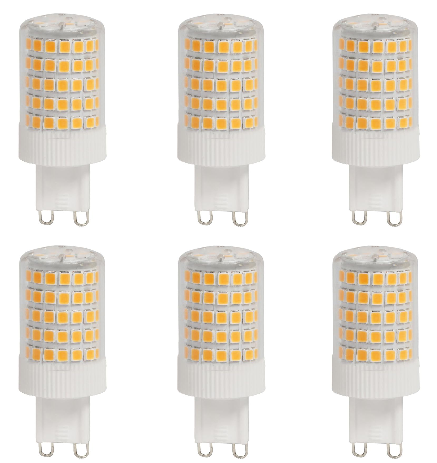 Aiwerttes 12W G9 LED Bulbs, Warm White Non-Dimmable, Energy Saving Bulbs, Equivalent to 100W Halogen Bulbs, Flicker-Free, Pack of 6