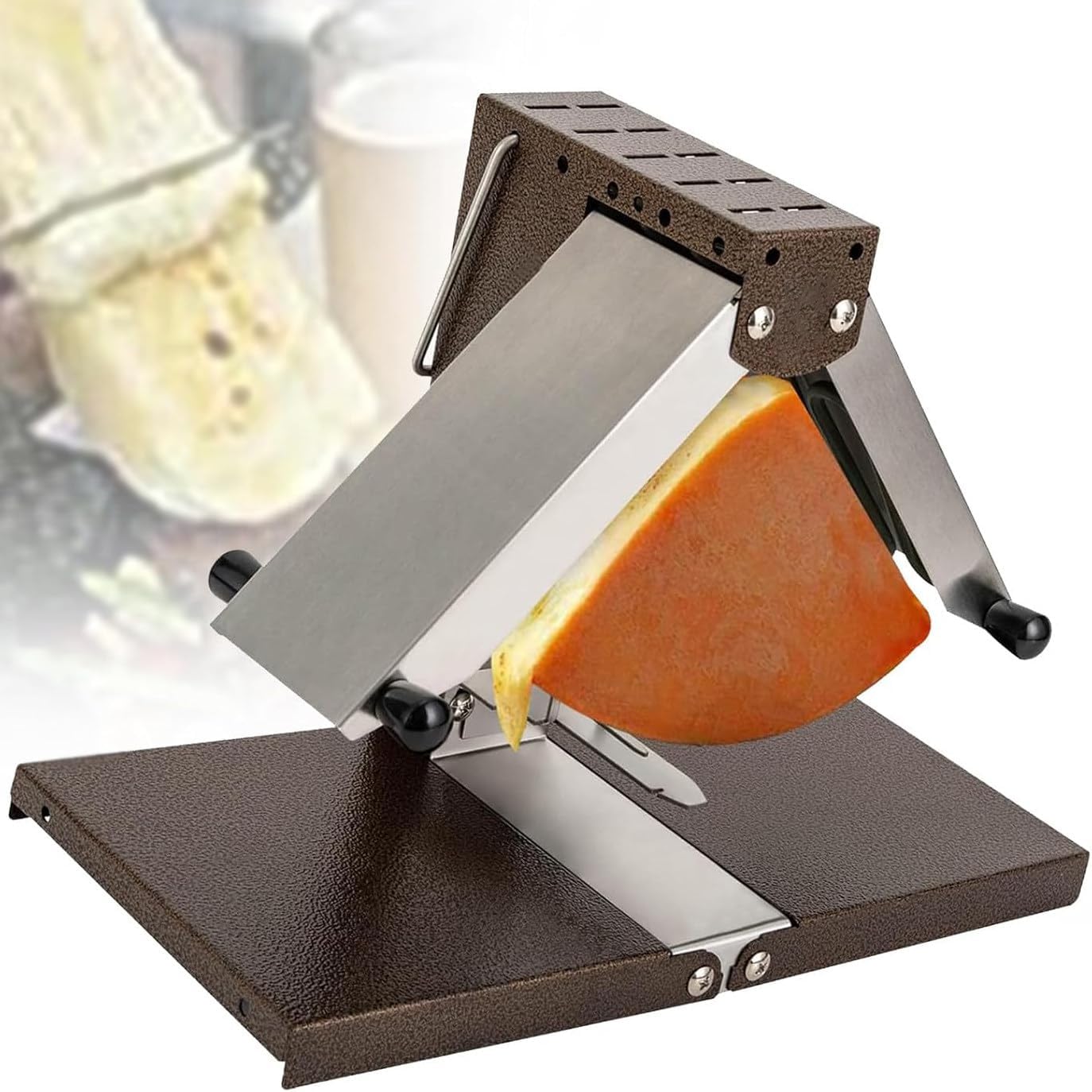 Cheese Melter Commercial Electric Cheese Melting Raclette Grill Half Cheese Wheel Maker, Height Adjustable Heating Rod, for Resaurant, Rapid Heating
