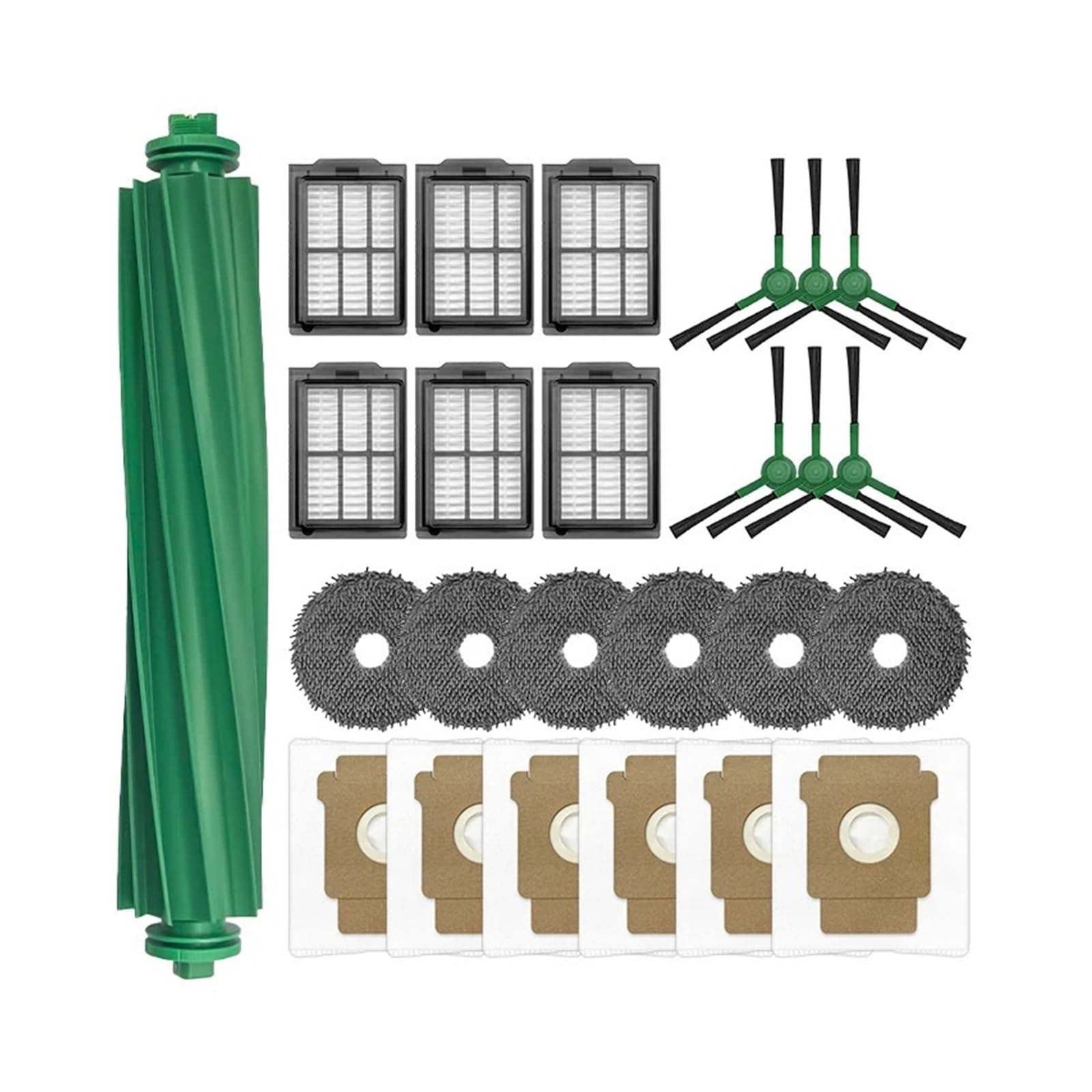 Spazzole Principali, Panni Laterali, Filtri, Sacchetti For La Polvere, Compatibili Con Roomba, Plus 405 Combo/505 Robot Aspirapolvere, Kit Di Accessori(25 pcs)