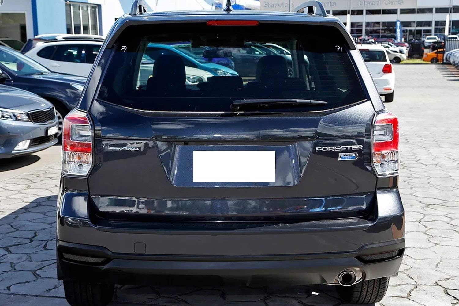 iJDMTOY Smoked Lens Rear Bumper Reflector Lenses Compatible With 2009-2018 Subaru Forester, OE-Spec LH RH Assembly