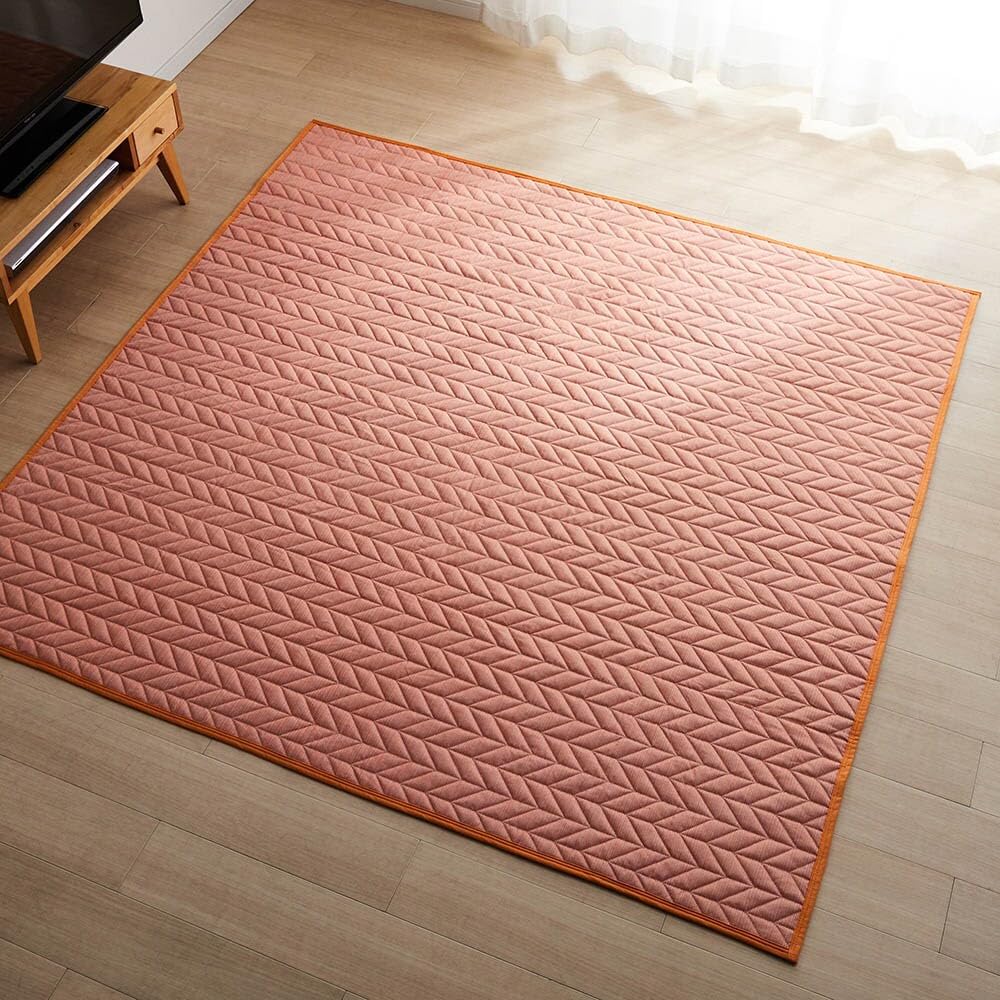 Amazon｜[ベルメゾン] キルトラグ ヘリンボン キルト さらっと素材