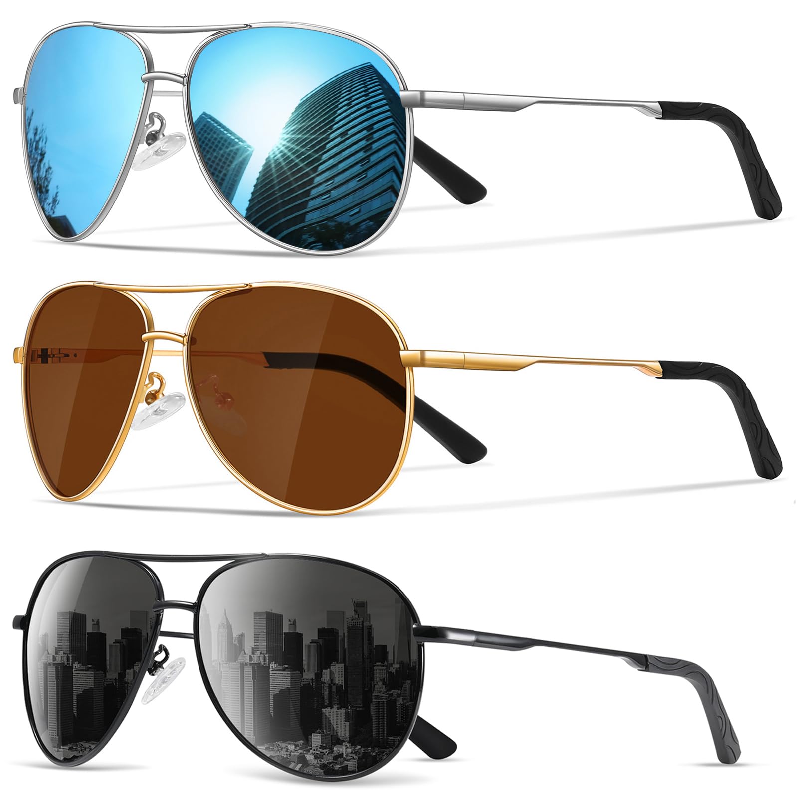 Sunglasses Men Polarized Aviator Sunglasses for Men and Women
