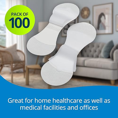 Miniatura 3 de TIDI Grip-Lok - Dispositivo de seguridad grande, paquete de 100, color blanco, material flexible, diseño de perfil bajo para mayor comodidad,