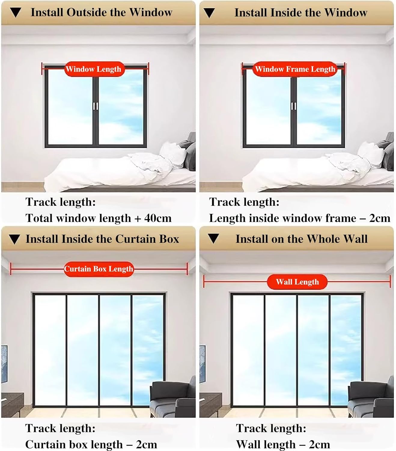 Low Profile Curtain Track Ceiling Mount, Blackout Room Divider Track System 6Mm Height, Wall Curtain Rod Brackets for Heavy Drapes Sliding,White-300cm(118 1/8 (White 120cm(47 1/4)