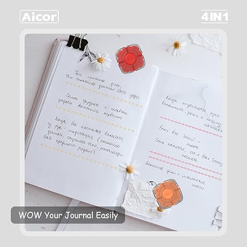 Miniatura 2 de Aicor Sellos de rodillos para álbumes de recortes, 8 patrones diferentes para manualidades para niños pequeños, niños, diario de viñetas,