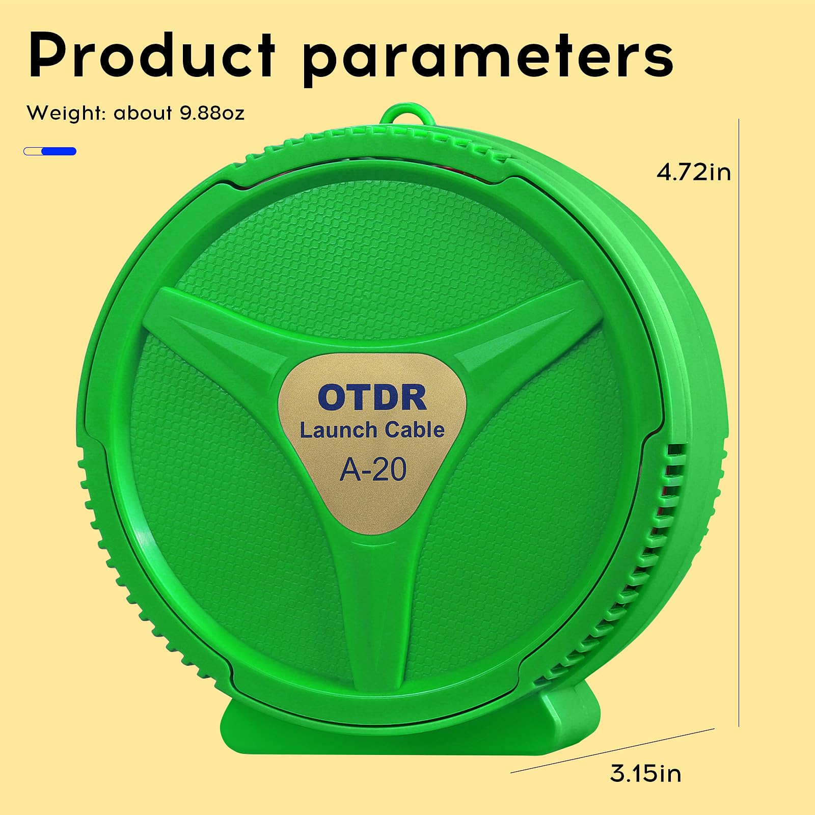 OTDR Eliminador de zona muerta Caja de cables de lanzamiento de transmisión de fibra óptica SC/APC-SC/UPC 1 km de prueba de fibra óptica monomodo línea de extensión de cable de transmisión
