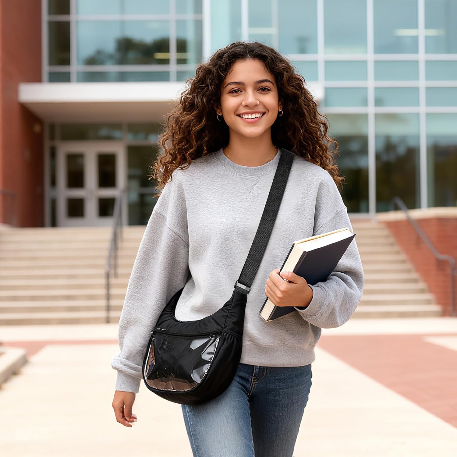 STEAMEDBUN Ita Shoulder Bag Crossbody with Insert Kawaii Pin Display Bag Cute Ita Purse for Cosplay Anime - Image 2