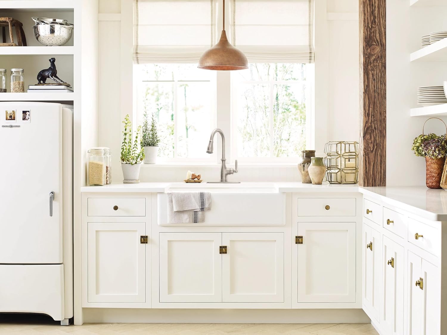 Moen Brantford Spot Resist Stainless Traditional One-Handle Kitchen Faucet with Pulldown Sprayer Featuring Power Boost and Reflex Docking System, 7185SRS - Image 2