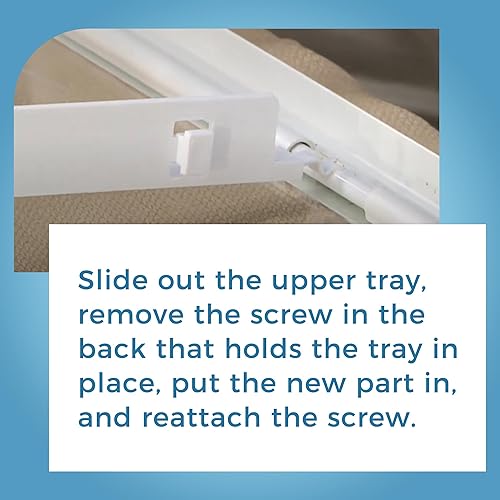 Miniatura 5 de AMI PARTS 240530601 Colgador para bandeja de refrigerador (izquierda) – Reemplaza 917557, AP2116589, PS430916, EAP430916