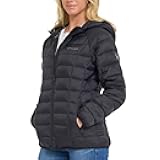Packable Puffer Jacket Womens with Hood, Lightweight Full Zip Winter Quilted Womens Puffer Coat