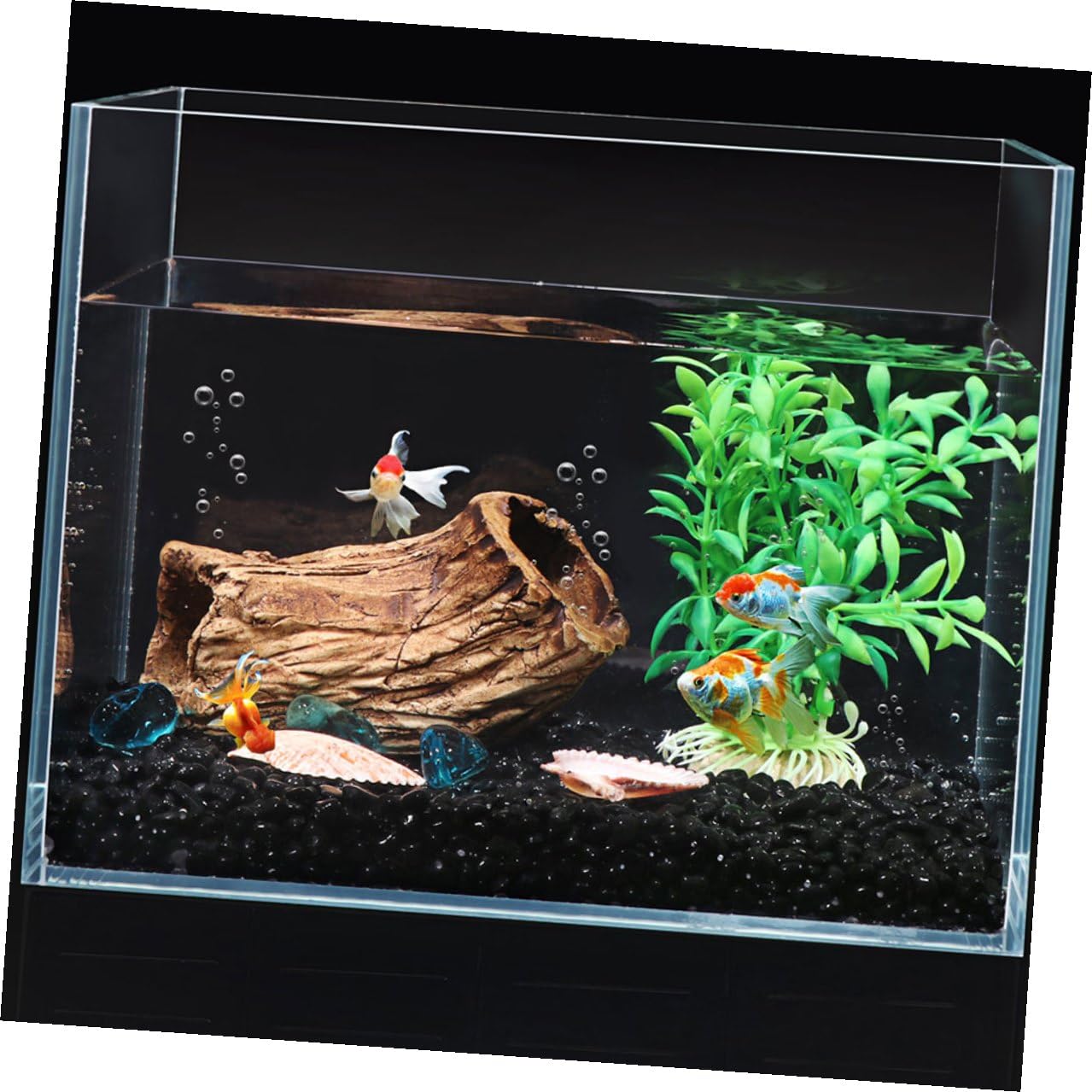 Alipis Ghiaia per Acquario Nero Perla 1900G Rocce Levigate di Argilla per Decorazione Paesaggistica Acquari Ciottoli Naturali per Habitat Pesci e Gamberetti